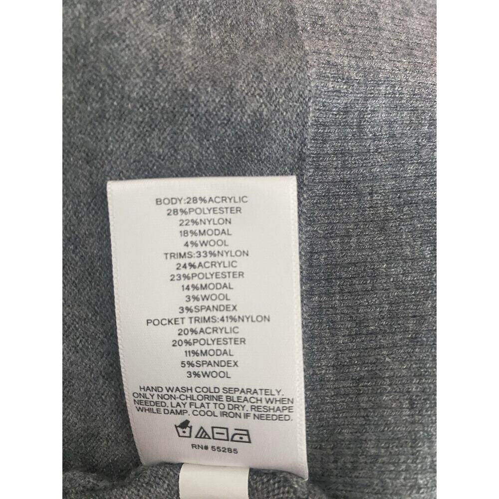 Express Wool Blend Open Front Duster Carigan Sweater Womens XS Gray - Picture 6 of 7
